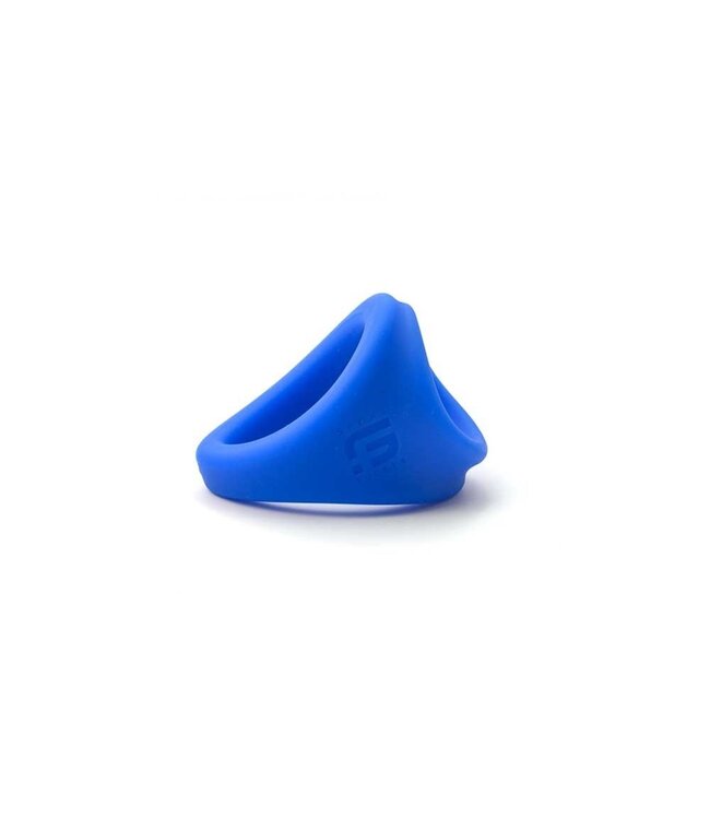 Sport Fucker Liquid Silicone Freeballer Blue - Soft 2-in-1 Cock Ring, Body-Safe