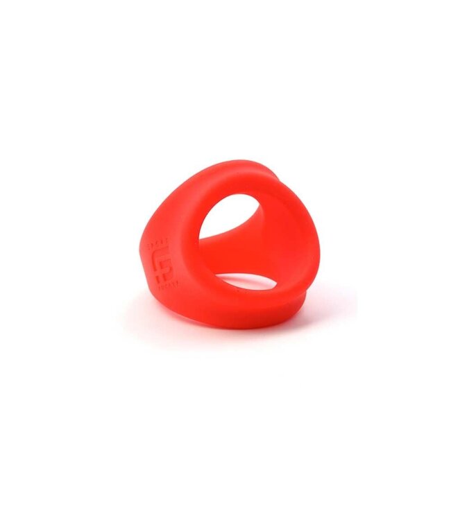 Sport Fucker Siliconen Freeballer Cockring 2-in-1 Rood Van Liquid Silicone – Comfort Fit