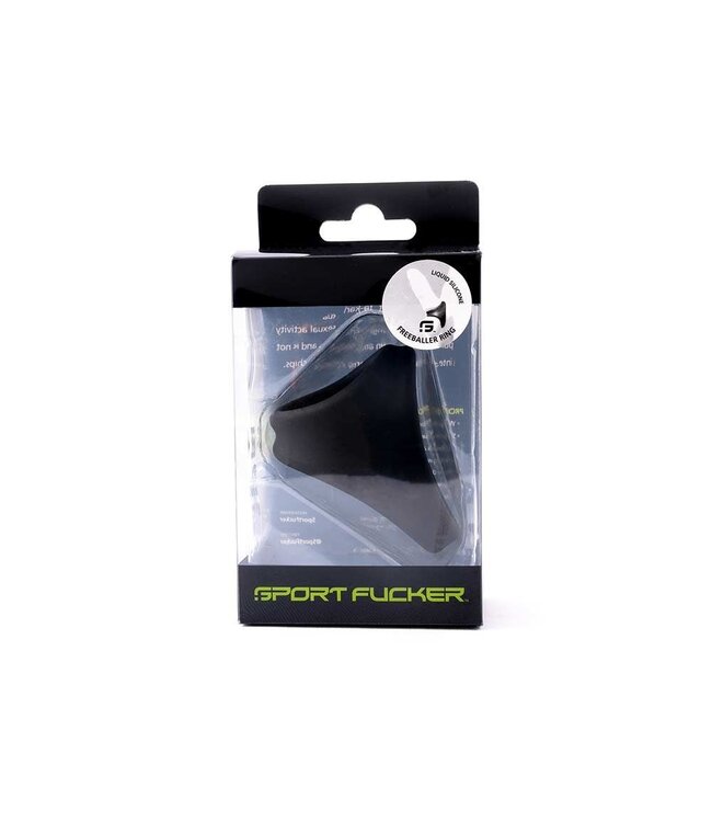 Sport Fucker Freeballer Siliconen 2-in-1 Cockring Zwart | Comfortabele Body-Safe Ring