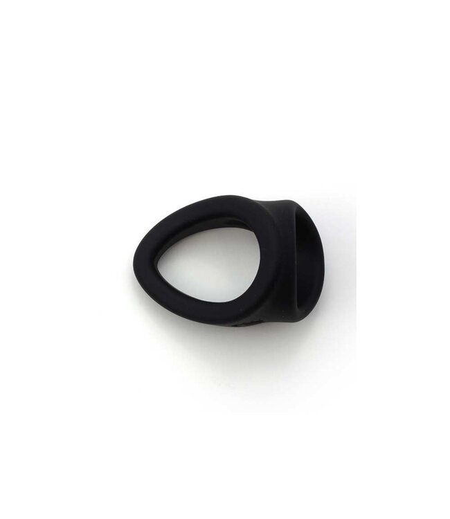 Sport Fucker Vielseitiger 2-in-1-Cockring aus flüssigem Silikon – Schwarz, bequem und leicht zu reinigen
