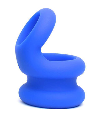 Sport Fucker Blue Liquid Silicone Switch Hitter – Comfortable Cock Ring & Ball Stretcher