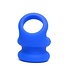 Sport Fucker Zelle Flexible Silikon Cockring & Ballstretcher – Komfort in Blau
