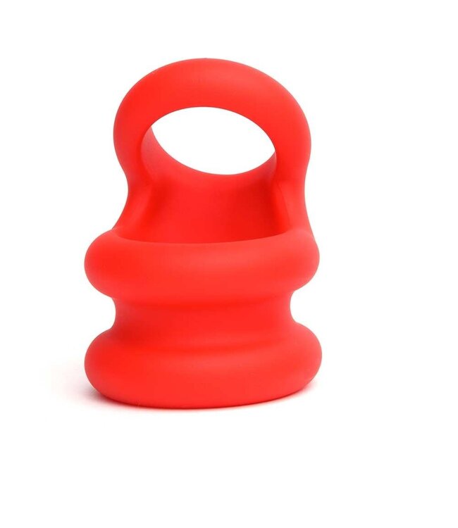 Sport Fucker Liquid Siliconen Comfort Cockring & Ballstretcher Rood | Sport Fucker