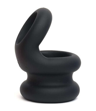 Sport Fucker Liquid Siliconen Cockring & Ballstretcher One Size Zwart