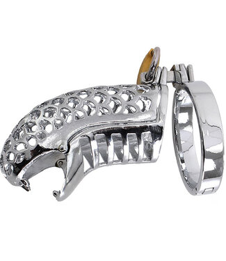 Kiotos Steel Metalen Kuisheidskooi Met 4,5 cm Cockring Voor Compleet Dominantiebeheer