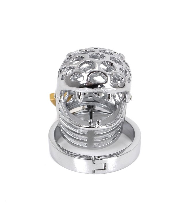 Kiotos Steel Snake Chastity Cage: Metal Cock Ring for Ultimate Domination Control