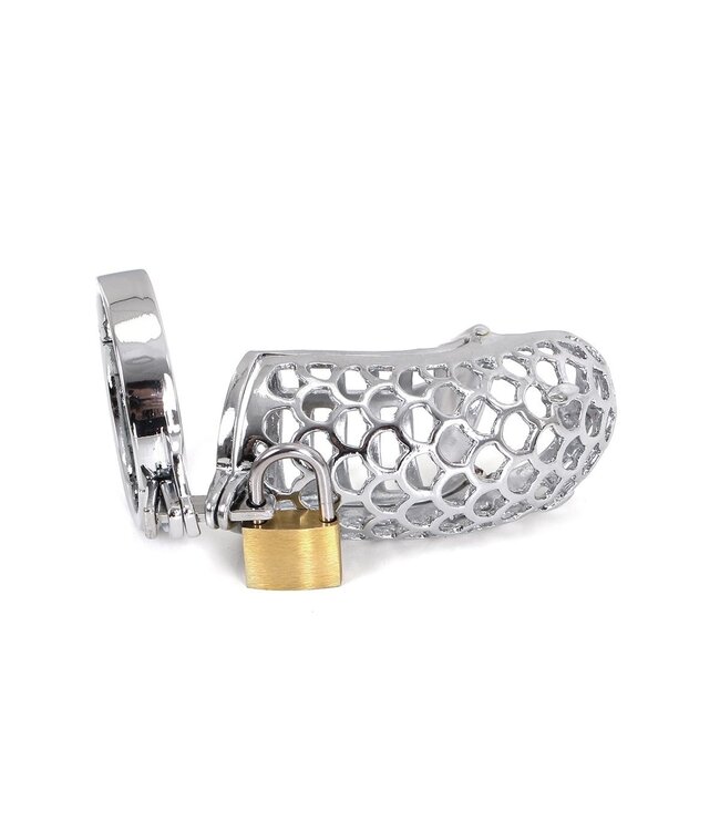 Kiotos Steel Snake Chastity Cage: Metal Cock Ring for Ultimate Domination Control
