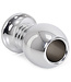 Kiotos Steel Hollow Ribbed Aluminium Anal Plug 7 cm for Enhanced Stimulation