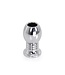 Kiotos Steel Aluminium Holle Anaalplug 7 cm Met Geribbelde Stimulatiebasis