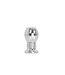Kiotos Steel Hollow Ribbed Aluminium Anal Plug 7 cm for Enhanced Stimulation