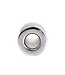 Kiotos Steel Aluminium Holle Anaalplug 7 cm Met Geribbelde Stimulatiebasis
