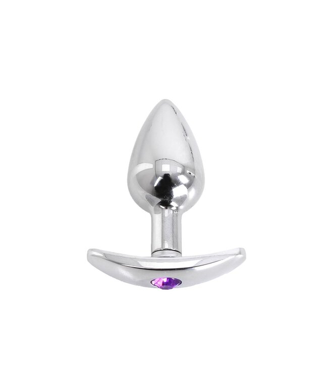 Kiotos Steel Aluminium Buttplug Met Juweel 7 cm | Ergonomisch Design & Veilig Gebruik
