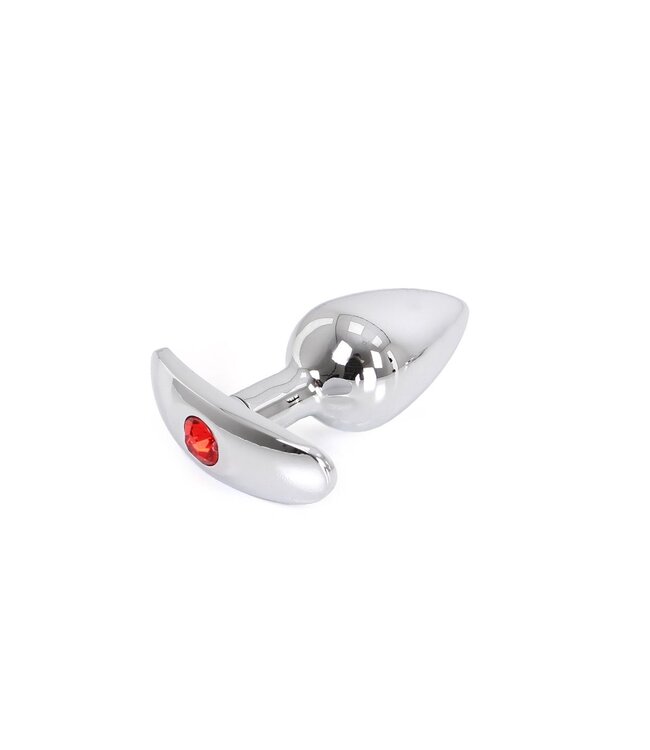 Kiotos Steel Aluminium Buttplug Met Juweel 7 cm | Ergonomisch Design & Veilig Gebruik