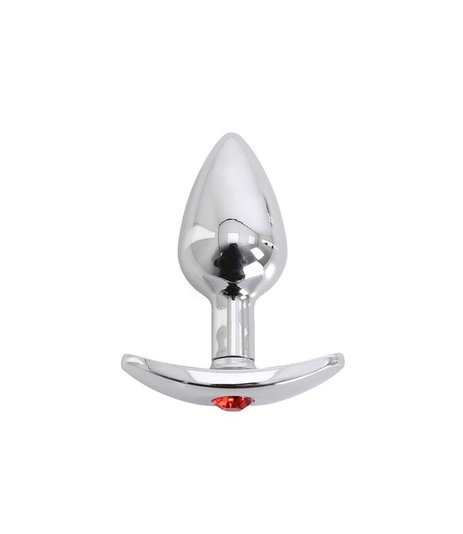 Kiotos Steel Aluminium Buttplug Met Juweel 7 cm | Ergonomisch Design & Veilig Gebruik