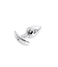 Kiotos Steel Elegant Aluminium Butt Plug with Gemstone - 7 cm, 5 Colors Available