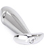 Kiotos Steel Aluminium Buttplug Met Juweel In Hoogglans RVS 10 cm Diameter 3 cm