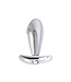 Kiotos Steel Aluminium Buttplug Met Juweel In Hoogglans RVS 10 cm Diameter 3 cm