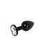 Kiotos Steel Aluminium Buttplug 7 cm Met Edelsteen Basis Van Kiotos Steel
