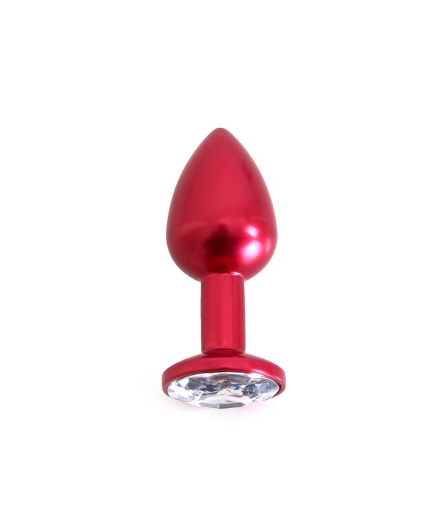 Kiotos Steel Aluminium Buttplug 7 cm Met Edelsteen Basis Van Kiotos Steel
