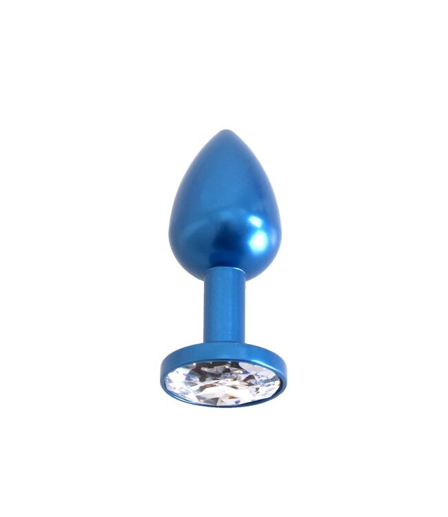 Kiotos Steel Aluminium Buttplug 7 cm Met Edelsteen Basis Van Kiotos Steel