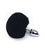Zachte Buttplug Met 14 cm Metalen Body En Konijnenstaart Accessoire