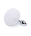 Zachte Buttplug Met 14 cm Metalen Body En Konijnenstaart Accessoire