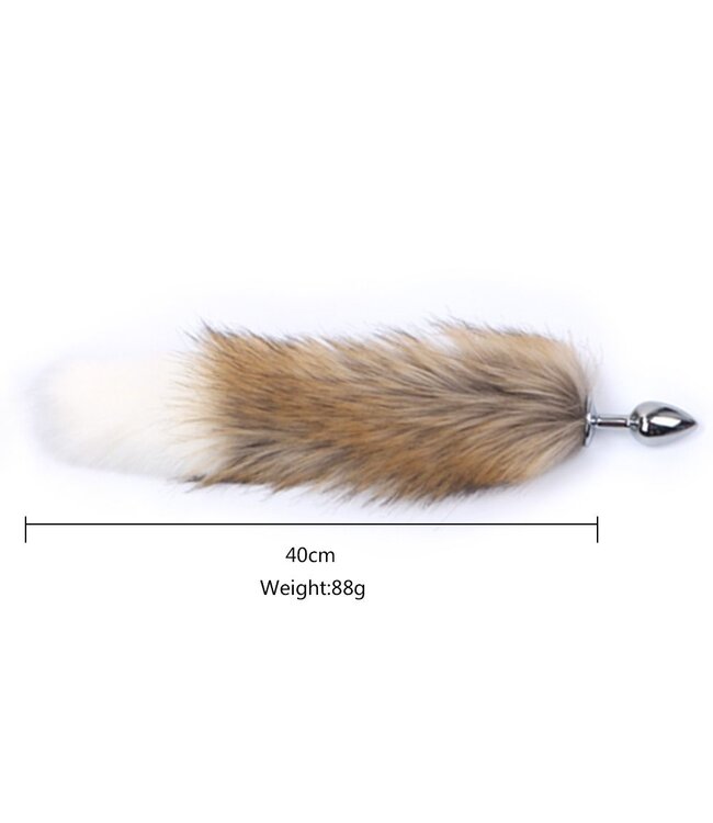 Fox Tail Butt Plug 45 cm - Beginner-Friendly for Role Play Fun