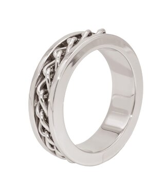 Kiotos Steel Stalen Cockring Met Inleg Kettingschakel Voor Duurzame Erectie 40-55 mm
