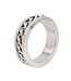Kiotos Steel Robuster Stahlcockring mit Kettenglied für starke Erektionen 40-55 mm