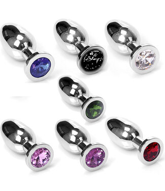 Kiotos Steel Luxury Stainless Steel Butt Plug with Gemstone | Kiotos 60-75 mm