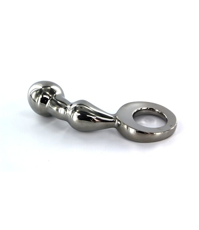Kiotos Steel Kiotos Steel RVS P-Spot Buttplug 13,5 cm Met Handgreep En 34 mm Diameter