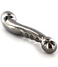 Kiotos Steel Steel Elegance Dual Dildo 17.5 cm - G-Spot & P-Spot Stimulator
