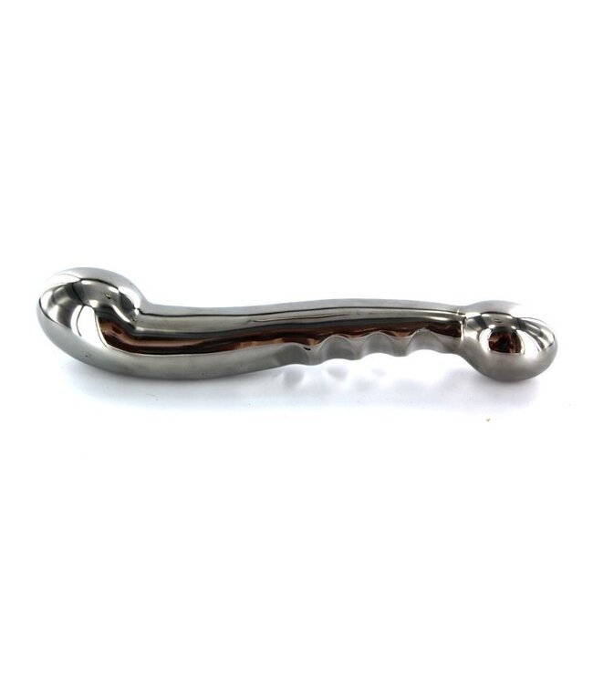 Kiotos Steel Steel Elegance Dual Dildo 17.5 cm - G-Spot & P-Spot Stimulator
