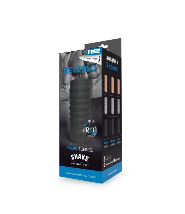 Orgasmic Toys The Flow Reversible Masturbator with Free Lotion & Lubricant
