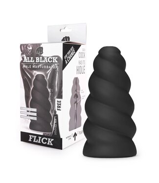 All Black All Black Masturbator Flick – Spiralförmiger Genuss für maximale Empfindungen