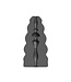 All Black All Black Spiral Ribbed Masturbator 17cm Met Waterbasis Glijmiddel