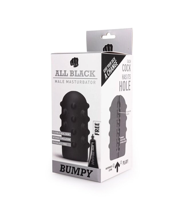 All Black Bumpy Masturbator All Black – Einzigartige Stimulation für maximales Vergnügen