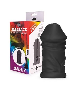 All Black Phthalatfreier Masturbator Daddy – Weich und Detailreich für Intensives Vergnügen