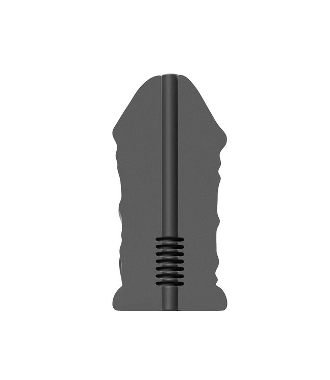 All Black All Black Daddy Masturbator - Soft, Ribbed, 17 cm with Lubricant