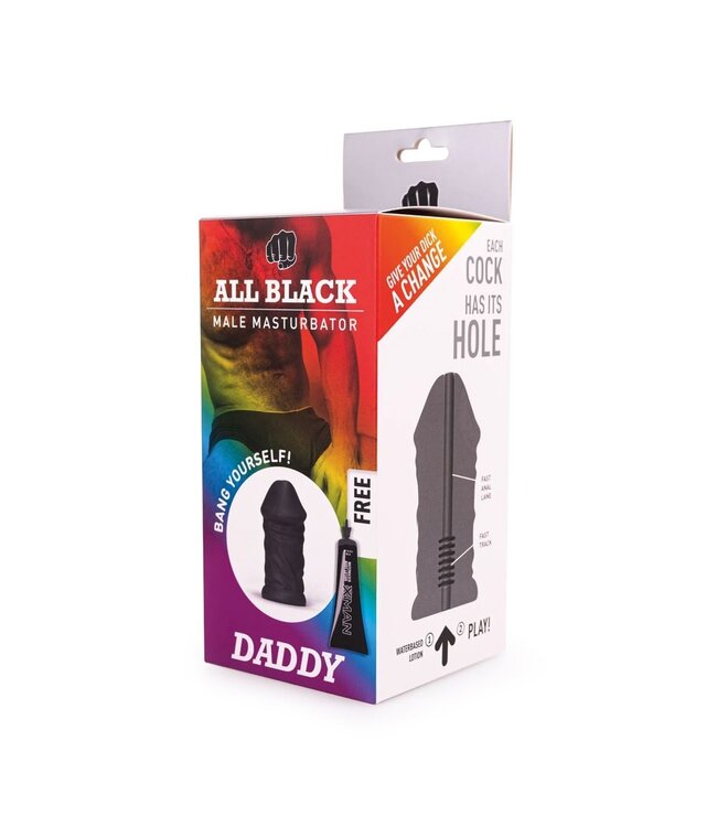 All Black Phthalatfreier Masturbator Daddy – Weich und Detailreich für Intensives Vergnügen