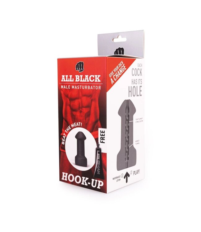 All Black All Black Hook Up Masturbator - 17 cm of Comfort & Intense Pleasure