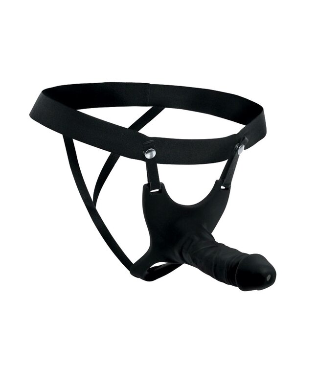Size Matters Siliconen Hollow Strap-On Dildo 26 cm Met Comfortabele Balriem en Brede Band
