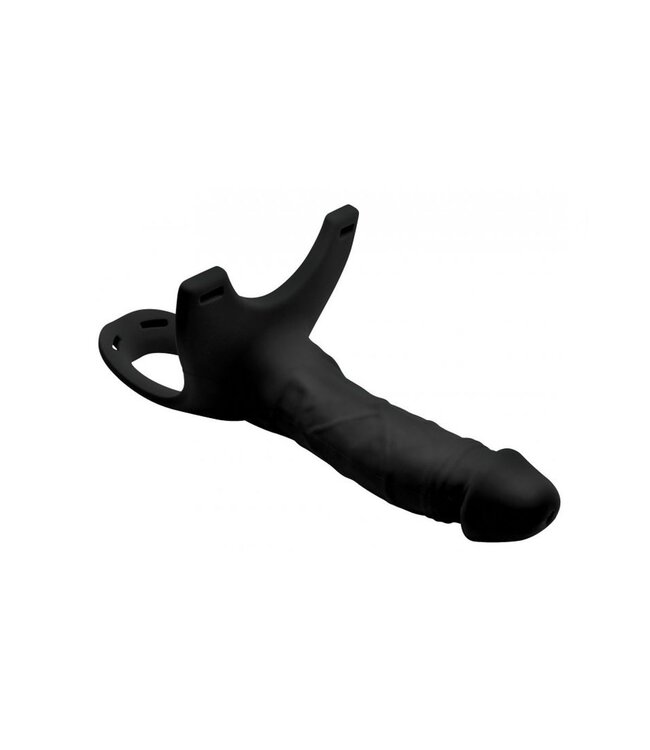 Size Matters Siliconen Hollow Strap-On Dildo 26 cm Met Comfortabele Balriem en Brede Band