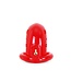 Plastic Chastity Cage Met Drie Ringen En Metalen Slot - 7,5 Cm