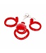 Plastic Chastity Cage Met Drie Ringen En Metalen Slot - 7,5 Cm