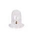 Plastic Chastity Cage Met Drie Ringen En Metalen Slot - 7,5 Cm
