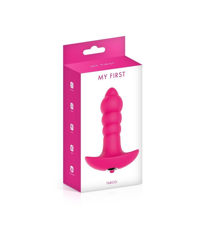 My First Medische Siliconen Anaal Plug Vibrator 30mm Met AAA Batterij – My First
