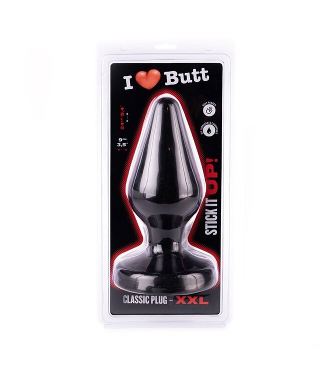 I Love Butt I Love Butt Analplug Schwarz 10,5-24 cm | Sicheres PVC für Hoch.Genuss