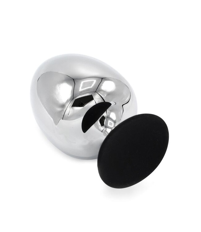 Big Ass 14.5 cm Steel Anal Plug with Powerful Suction Cup