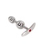 Kiotos Steel Kiotos Stahl-Analplug 13,5 cm – Verstellbar mit abnehmbaren Kugeln